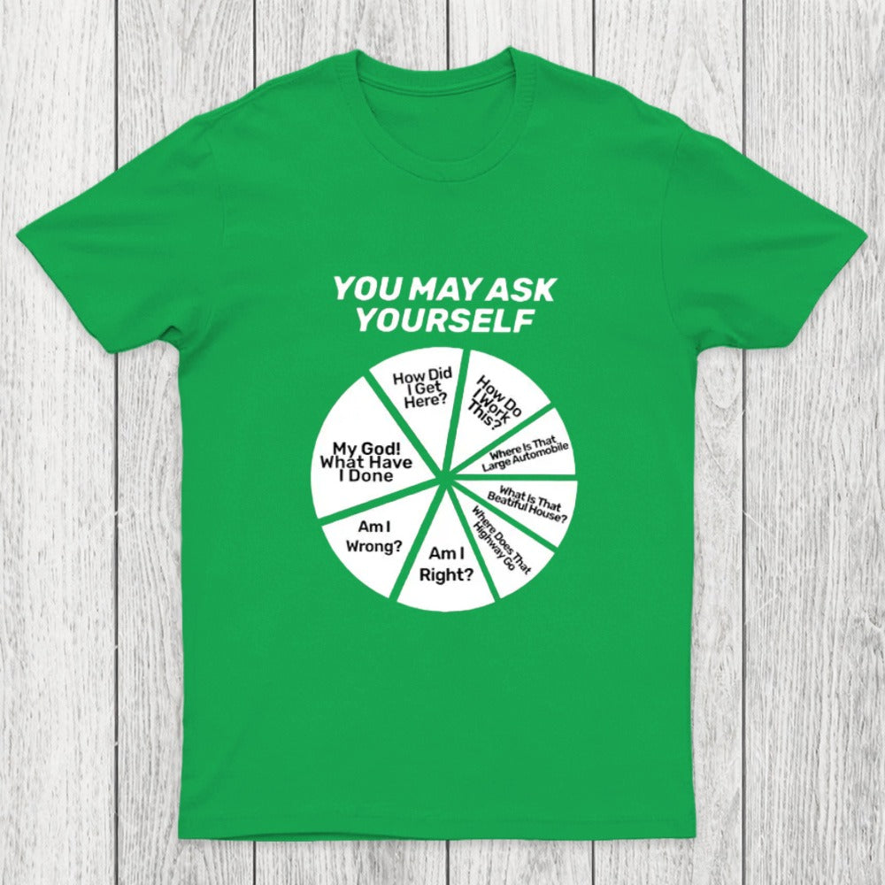 You May Ask Yourself Pie Chart Chicluma T-Shirt