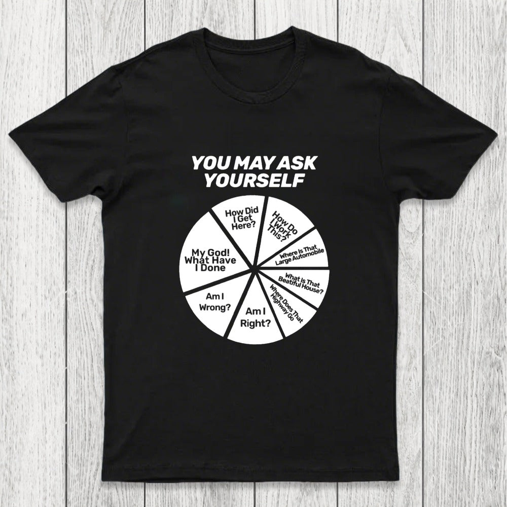 You May Ask Yourself Pie Chart Chicluma T-Shirt