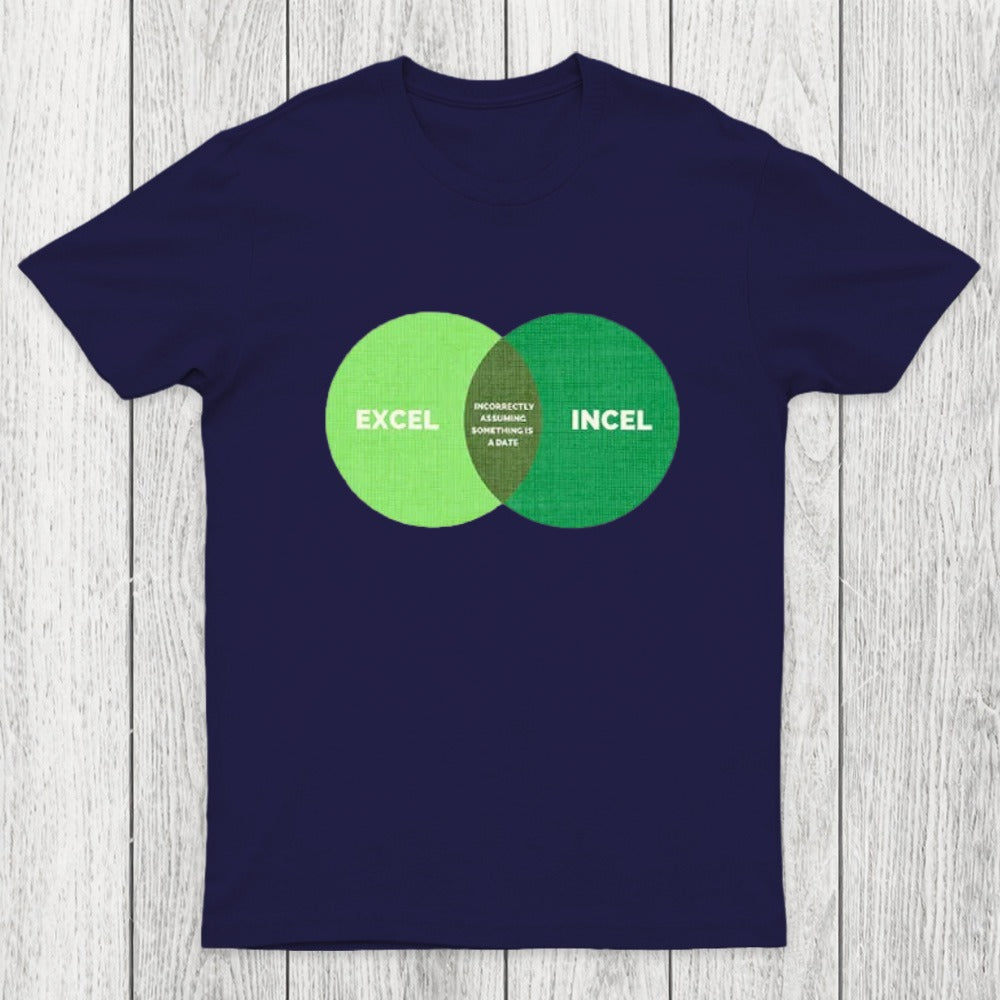 Excel Incel Venn Diagram Chicluma T-Shirt