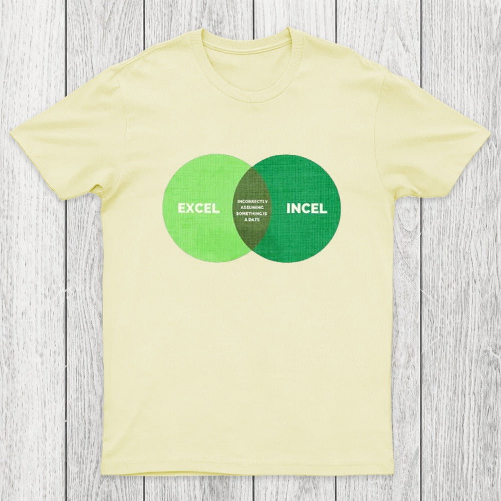 Excel Incel Venn Diagram Chicluma T-Shirt