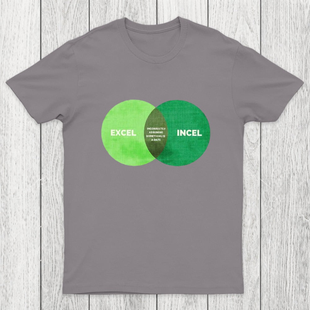 Excel Incel Venn Diagram Chicluma T-Shirt
