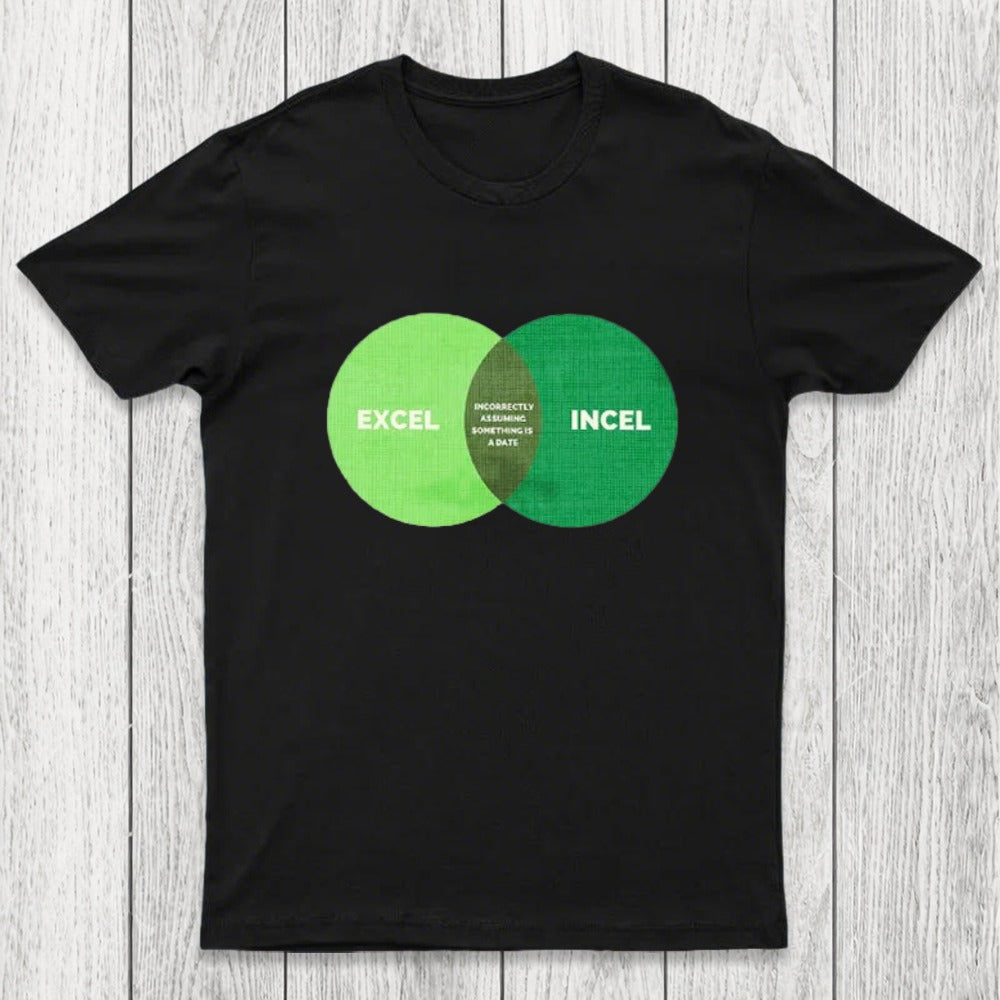 Excel Incel Venn Diagram Chicluma T-Shirt
