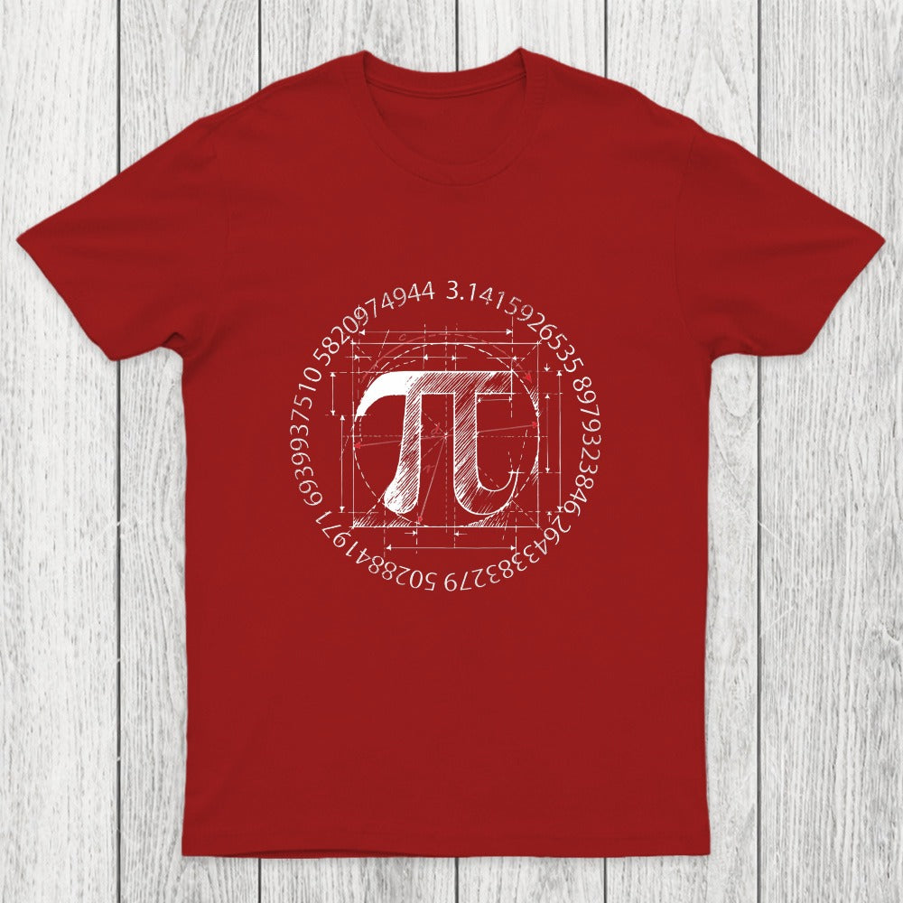 Pi Symbol Sketch Chicluma T-Shirt