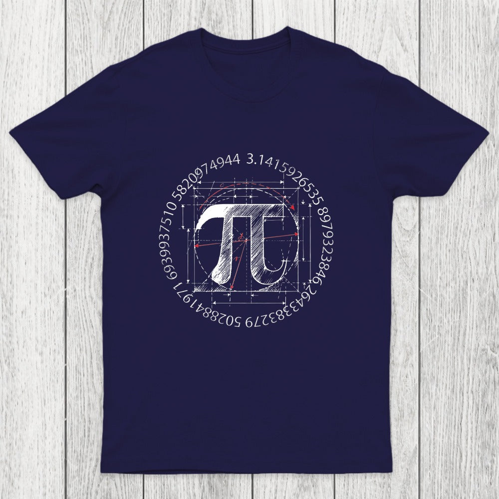 Pi Symbol Sketch Chicluma T-Shirt