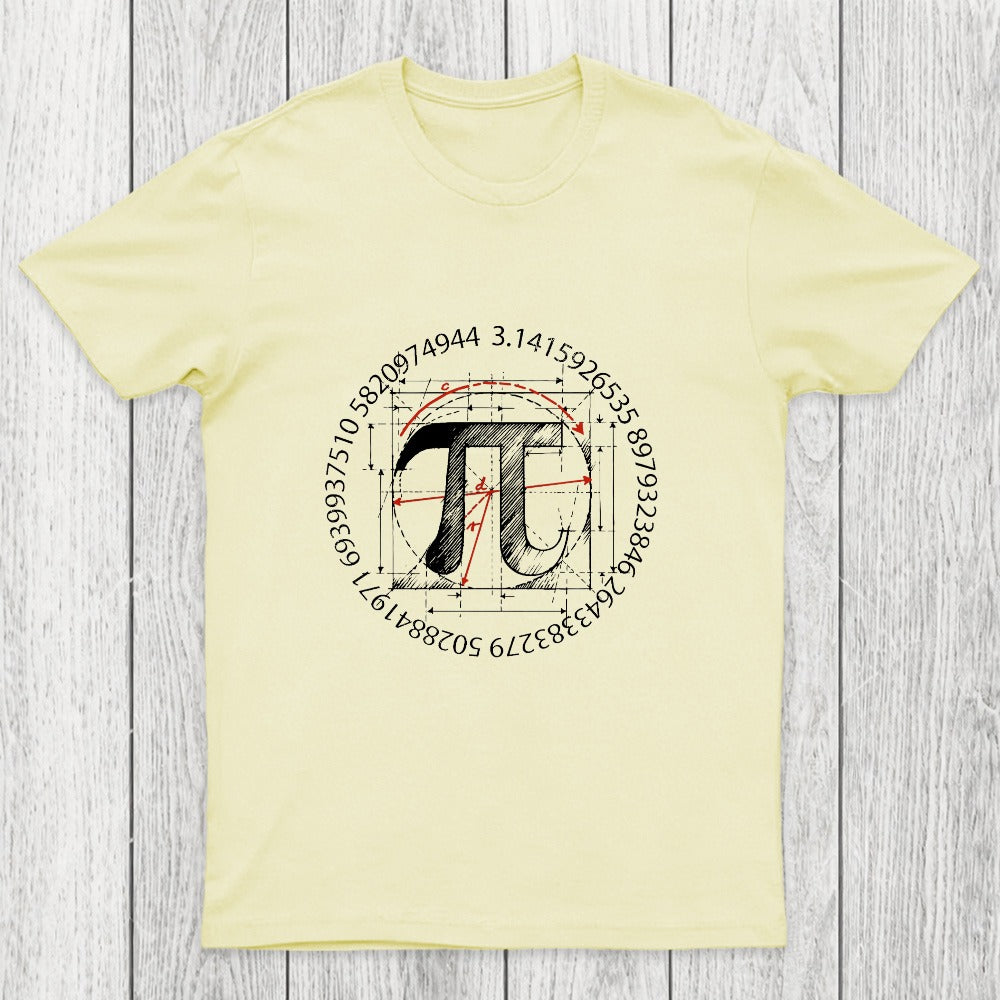 Pi Symbol Sketch Chicluma T-Shirt