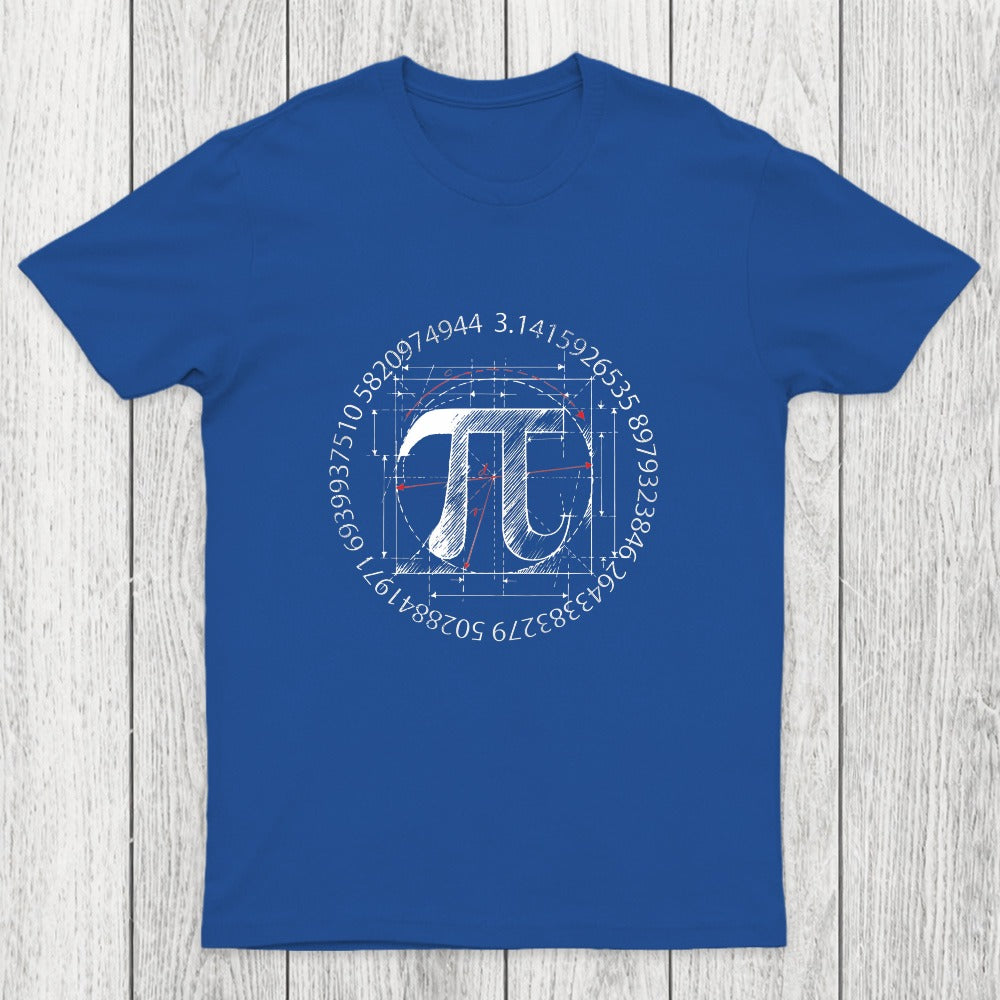 Pi Symbol Sketch Chicluma T-Shirt