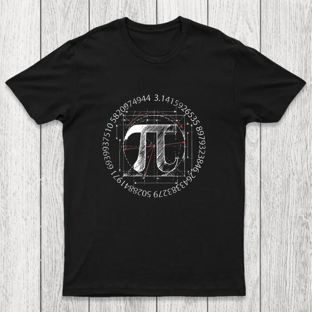 Pi Symbol Sketch Chicluma T-Shirt