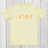 Math Pumpkin Pi Symbol Chicluma T-Shirt