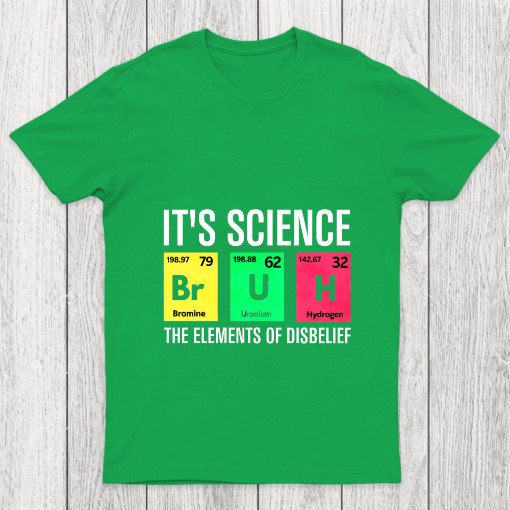 Funny Periodic Table Science Bruh Chicluma T Shirt