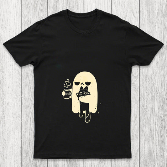 Cute Ghost Holding Cat Chicluma T Shirt