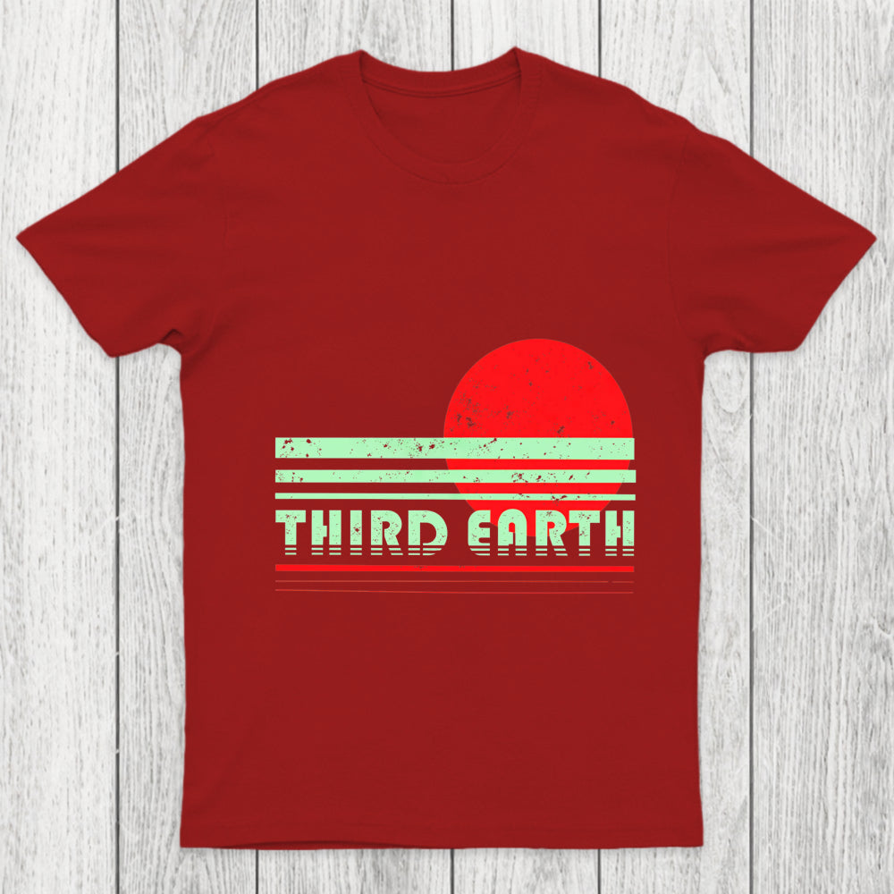 Third Earth Retro Fantasy Sunset Chicluma T Shirt
