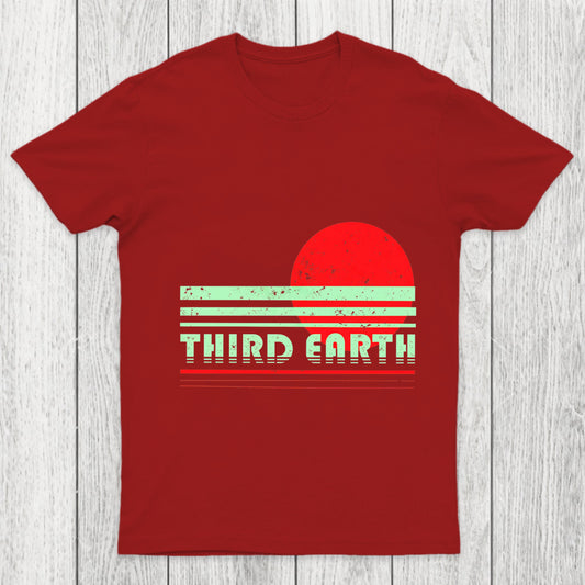 Third Earth Retro Fantasy Sunset Chicluma T Shirt