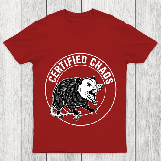 Certified Chaos Possum Emblem Chicluma T Shirt