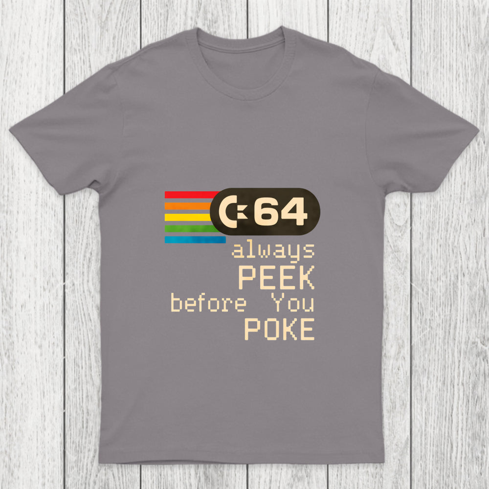 C 64   Peek Before You Poke Chicluma T Shirt