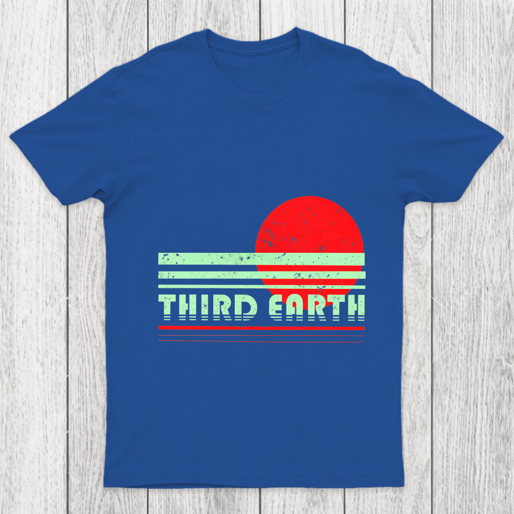 Third Earth Retro Fantasy Sunset Chicluma T Shirt