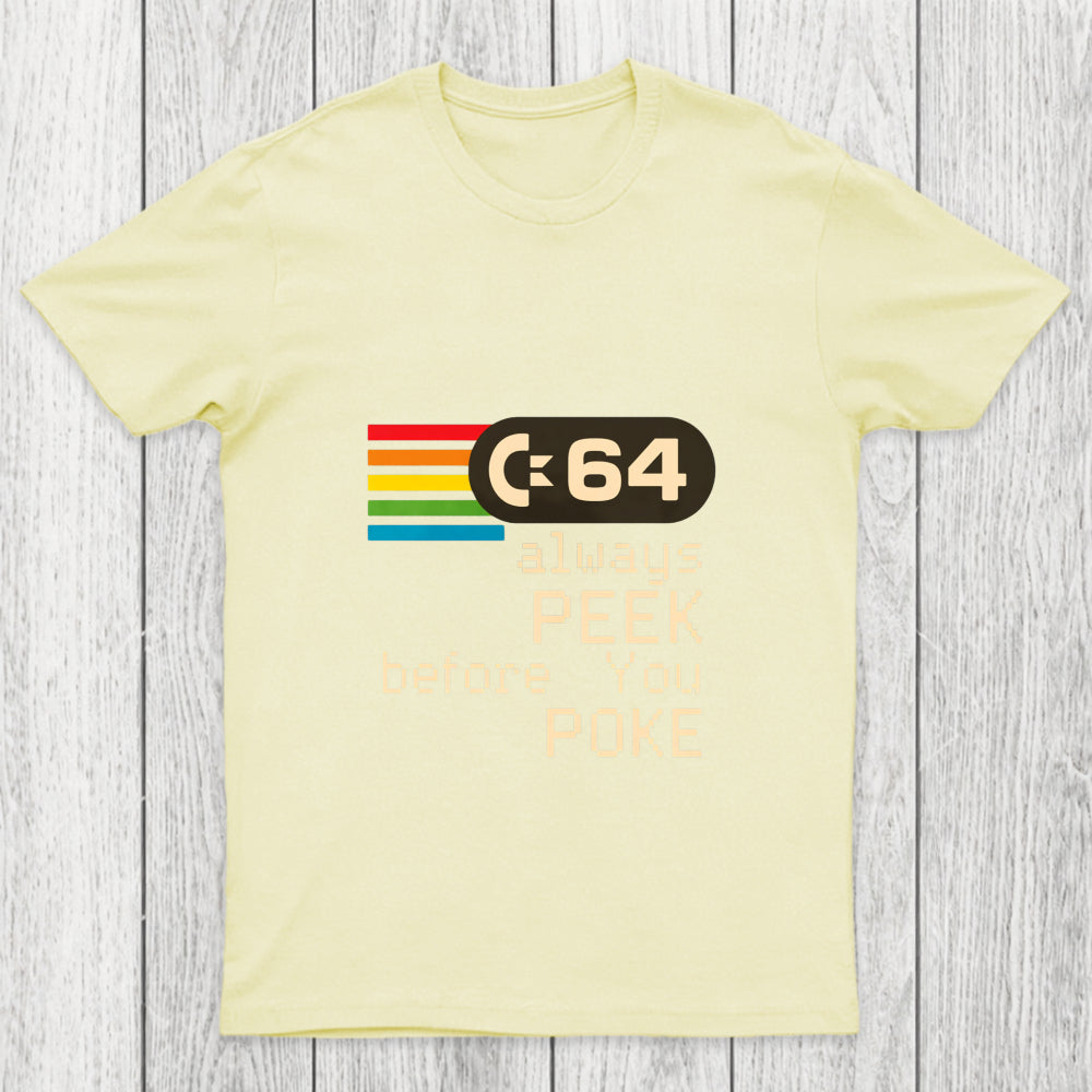 C 64   Peek Before You Poke Chicluma T Shirt